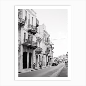 Sliema, Malta, Mediterranean Black And White Photography Analogue 2 Art Print