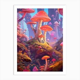 Mushroom Fantasy 3 Art Print