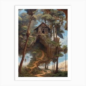 House In The Forest Art Print