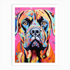 Boxer Pop Art Inspired 3 Art Print