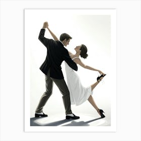 Tango Dancers 1 Art Print