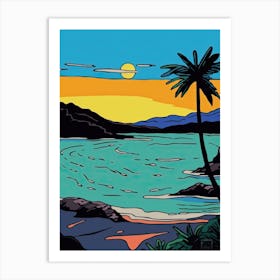 Minimal Design Style Of Seychelles 5 Art Print