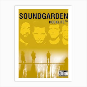 Soundgarden Rock In Germany 90 Poster Art Print