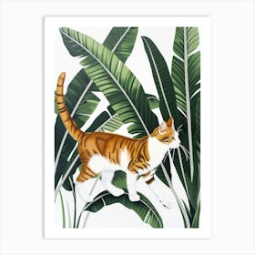 Cat In The Jungle 37 Art Print