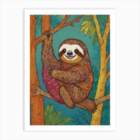 Sloth 46 Art Print