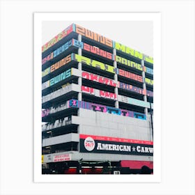 Graffitied Multistory Art Print