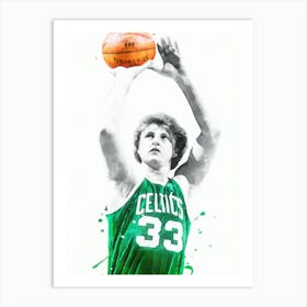 Larry Bird Boston Celtics Art Print