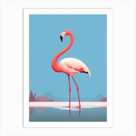 Subtle Flamingo Charm Art Print