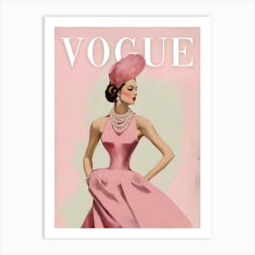 Pink Vogue Art Print