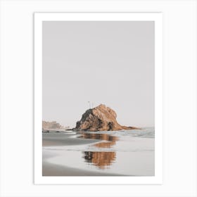 Beach Boulder Art Print