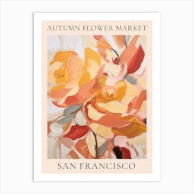 Autumn Flower Market Poster San Francisco 2 Art Print