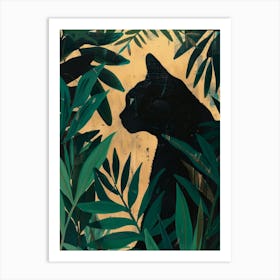 Cat In The Jungle 8 Art Print