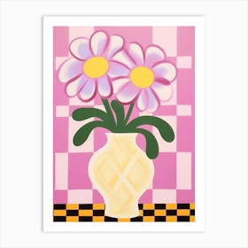 Pansies Flower Vase 6 Art Print