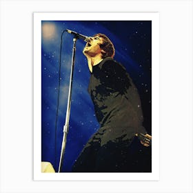 Superstars Of Liam Gallagher Oasis Band Art Print