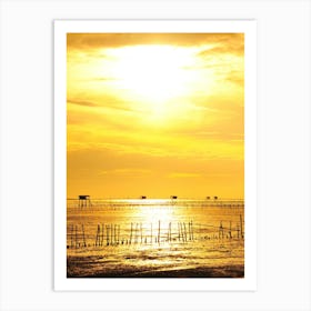 Sunset At The Beach 142 Art Print