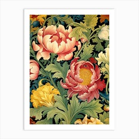 Floral Wallpaper 101 Art Print