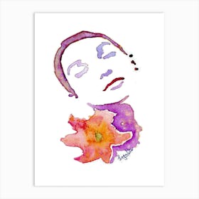 Portrait Of A Woman Art Print