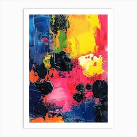 Art Background Acrylic Painting Art Print