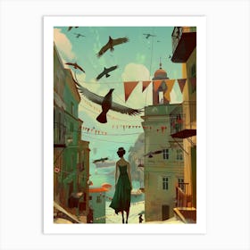 Seaside Town II Art Print