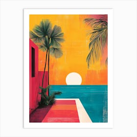 A Modern Art Poster Of Ibiza 1 Art Print