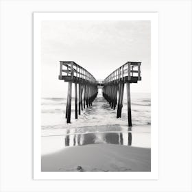 Outer Banks, Black And White Analogue Photograph 4 Art Print