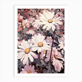 Cineraria 2 Flower Painting Art Print