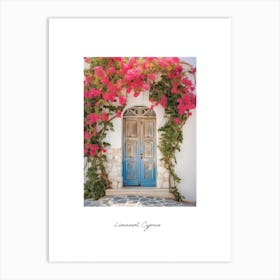 Limassol, Cyprus   Mediterranean Doors Watercolour Painting 3 Poster Art Print