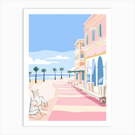 Viareggio, Italy Colourful View 4 Art Print