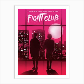 Marla And Tyler Fight Club Art Print