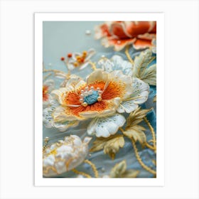 Chinese Embroidery 14 Art Print