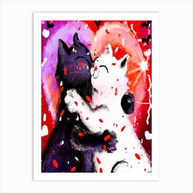 Lovers Art Print