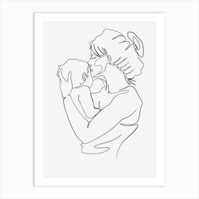 Mother And Child Mothers day 1 Art Print