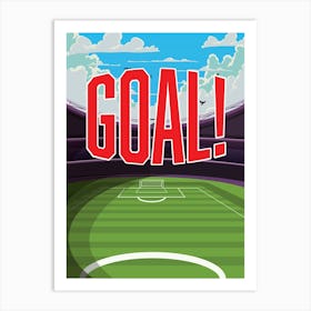 Soccer Goal Art Print