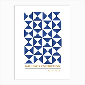 Bauhaus Blue Exhibition 17 Art Print