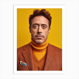 Robert Downey Jr. Fashion Art Art Print