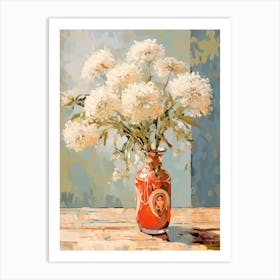 Queen Anne S Lace Flower Still Life Painting 3 Dreamy Art Print