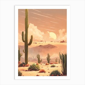 Desert Landscape 3 Art Print