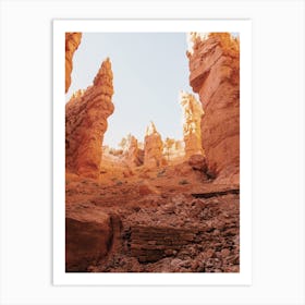 Indian Ruins In Desert Art Print