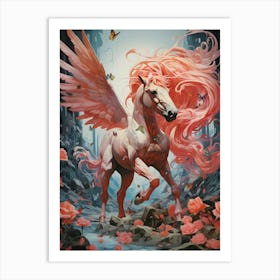 Pink Unicorn Art Print