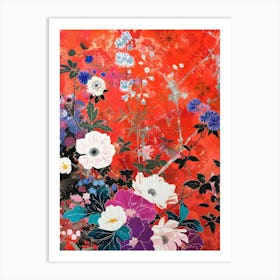 Hokusai Great Japan Botanical Japanese 19 Art Print