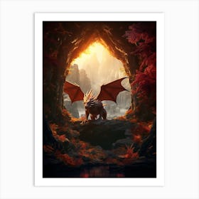 Dragon Lair Realistic 2 Art Print