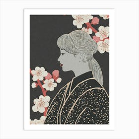 Asian Woman Ukiyo-E Art Print