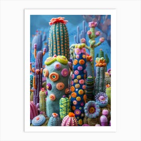 Cactus Garden Art Print