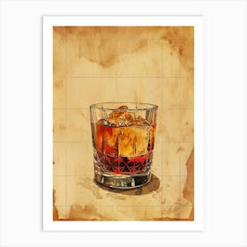 Old Fashioned Vintage Illustration 3 Art Print