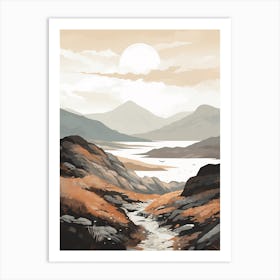 West Highland Coast Path Scotland 3 Hiking Trail Landscape Art Print