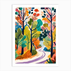 Road In The Woods Art Print