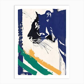 Tiger 3 Cut Out Collage Art Print