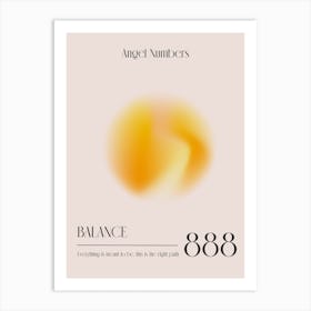 Angel Numbers 888 Art Print