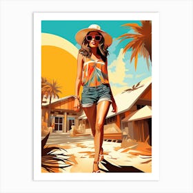 Beach Girls 6 Art Print