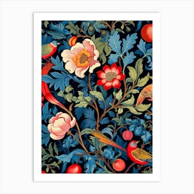 Floral Wallpaper 127 Art Print